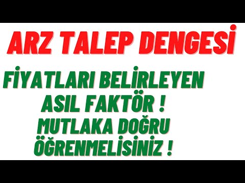Arz Talep Dengesi ile Piyasayı Yorumlayabilmek