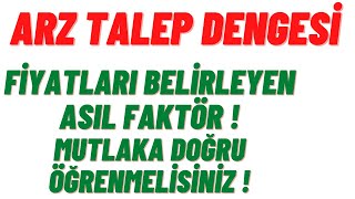 Arz Talep Dengesi ile Piyasayı Yorumlayabilmek