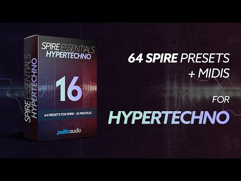 Spire Essentials Vol 16 - Hypertechno (64 Spire Presets, 45 MIDI Files)