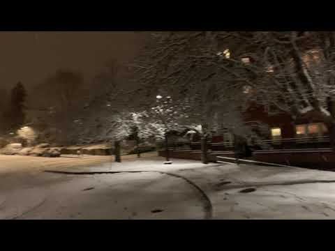 MBTA Station in the Snow - Roslindale Village