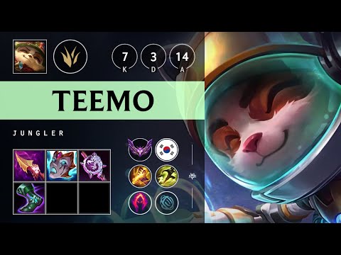 Teemo Jungle vs Lee Sin - KR Master Patch 25.06