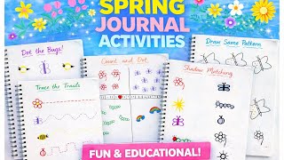 5 Easy Spring Journal activities🌷| Worksheets for School & Home🌸 #spring #journal #worksheet 