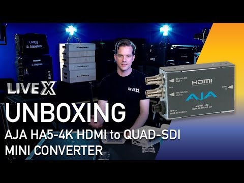 Unboxing:  AJA HA5-4K HDMI to Quad-SDI Mini Converter