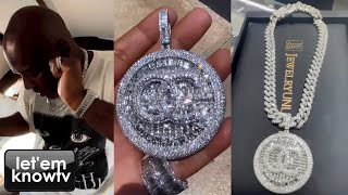 Corey Gamble Just Dropped The Bag On This Crazy "QC" Diamond Piece From Jewelry Unlimited