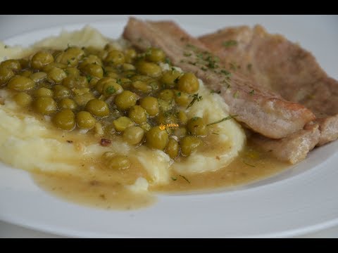 Pire krumpir saft iz pećnice sa graškom u umaku od gljiva - Sašina kuhinja