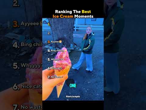 Ranking the best ice cream moments 💀🗿 #usa
