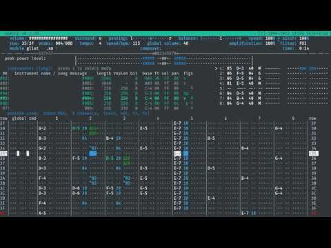 Open Cubic Player channel view playing neurosys - glist