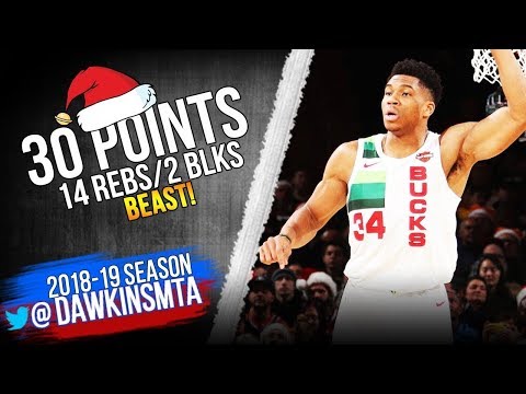 Giannis Antetokounmpo Full Highlights in 2018 Christmas vs Knicks   30 14 2!  FreeDawkins