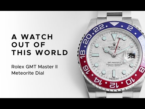 This Luxurious Watch is Made of Parts from Outer Space! | Rolex GMT Master II Pepsi Meteorite Dial