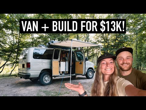 Van + DIY Build For $13K: Ford Econoline E150 Van Tour | Simple & Functional