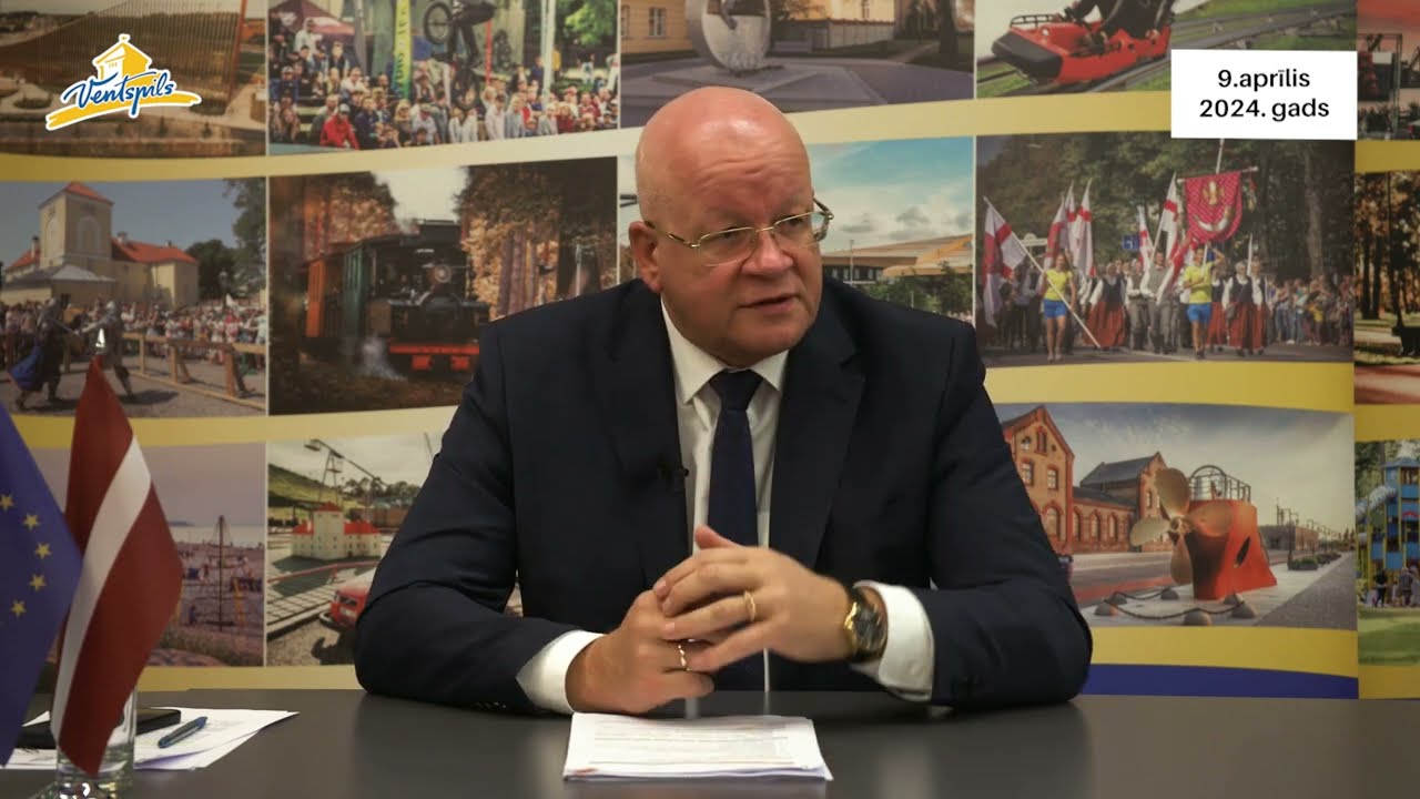 VIDEO: G.Blumbergs par Ventspils pilsētas aktualitātēm – 09.04.2024.