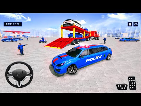 Police Limo Transport Airplane Transporter Sim - Android Gameplay