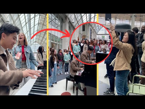 I was playing &ldquo;Love Story&rdquo; by Taylor Swift when suddenly a whole choir joins me 😍🤯