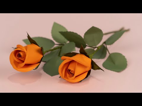 Instructions for making a simple paper rose bud |@handmadepaperflowers