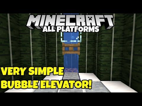 Insane Minecraft Water Elevator Trick! Bedrock & Java