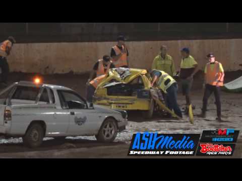Junior Sedans: Ellie Peacock Rollover - Kingaroy Speedway