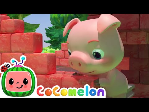 [ LOOPED SONG ] Three Little Pigs with Cocomelon | Kids Songs | Sing a Long | Learn to the Song