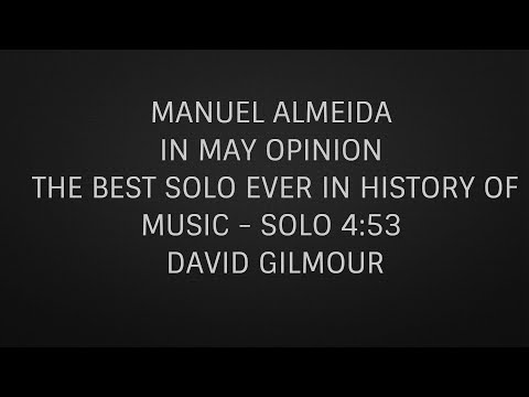 In My Opinion One of The Best Solo Ever in All History of Music  SOLO 4:53 🙂♬ 🎧 PINK FLODY LIVE 1994