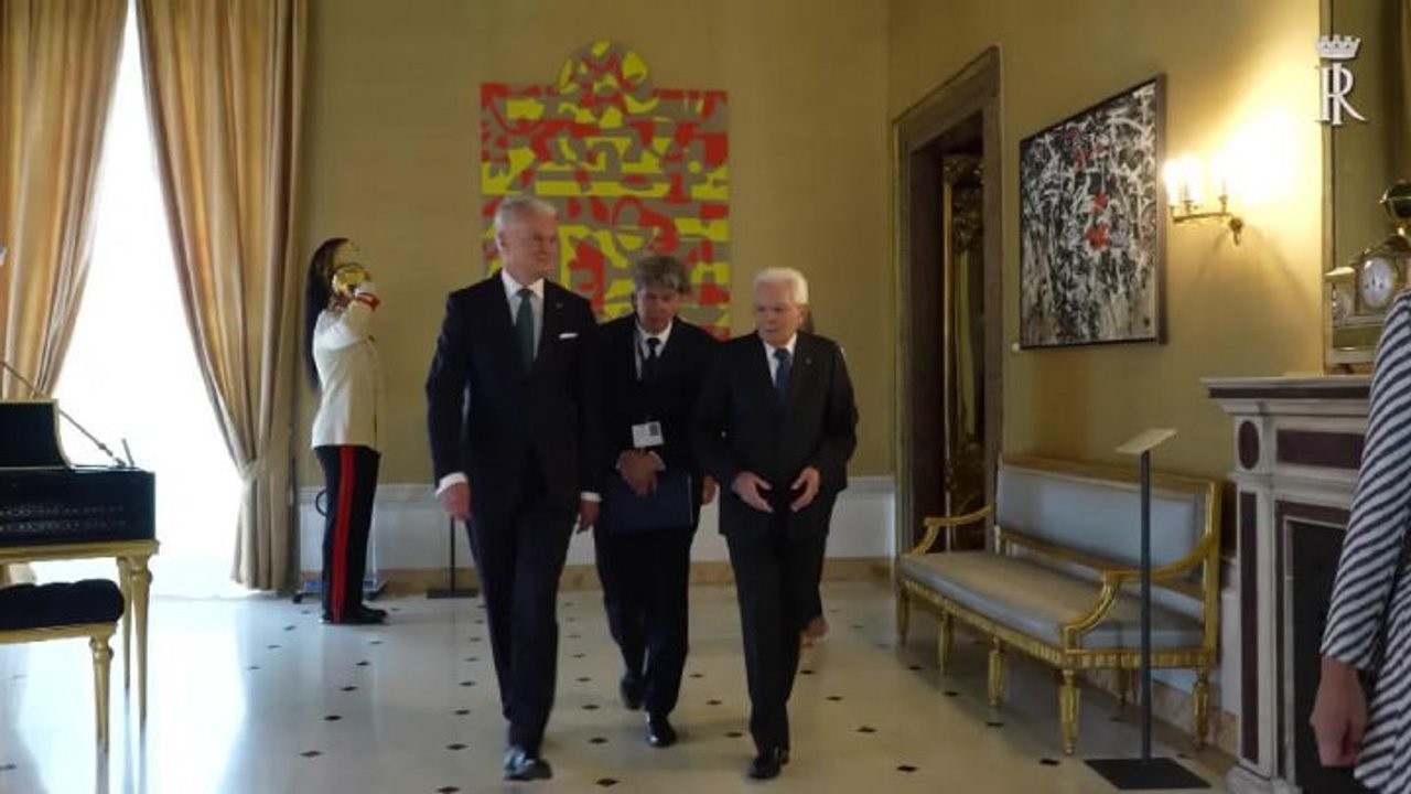 Mattarella riceve Presidente Nauseda: Italia e Lituania hanno a cuore la sicurezza e la pace
