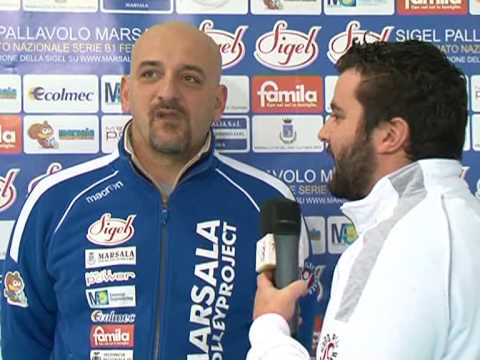 Coach Sarcinella - Sigel Marsala VS Stefanese Messina 3-0