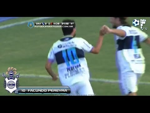 Gol Pereyra. Gimnasia LP 3 Newell's 0. Final 2014. Fecha 2. Fútbol Para Todos.