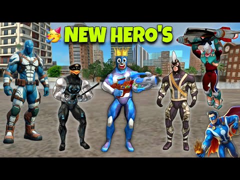 Playing As Every Rope Hero In ROPE HERO VICE TOWN GAME (Secret Powers)