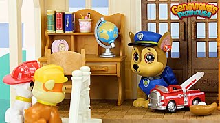 Paw Patrol get a New House Toy Learning Video for Kids!