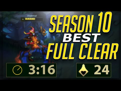 Season 10 Shyvana FASTEST Clear -  Level 4 When Scuttle Spawns NO LEASH