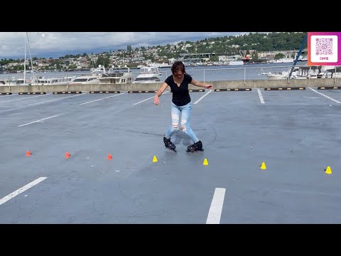Slalom Skating Grade II Trick - Crazy (with slow motion)