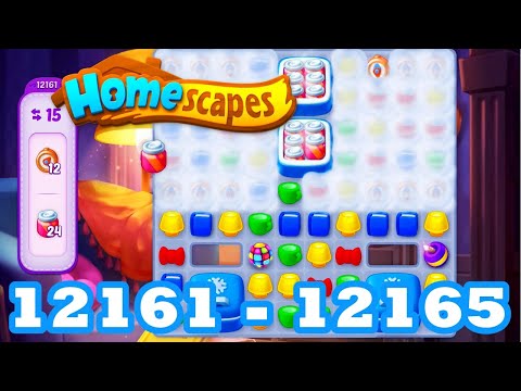 Homescapes Level 12161 - 12165 HD 3 - match puzzle Gameplay | android | IOS | 12162 | 12163 | 12164