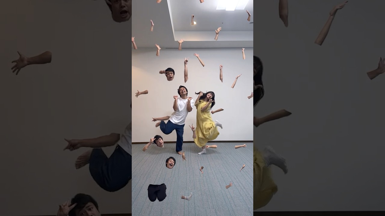 妻とフィッシャーズで一緒に体パズルやってみた【body puzzle】