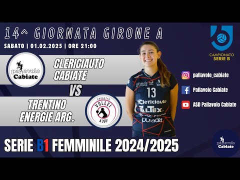 ClericiAuto Cabiate - Trentino Energie Argentario (14^ giornata girone A Serie B1 femminile)
