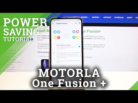 How to Enable Power Saving Mode in Motorola One Fusion+ - Battery Settings