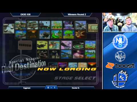 DIOD XIII Melee Singles Winners Round 2: Eggman (Luigi, Falcon) Vs. Doctor B. (Link)