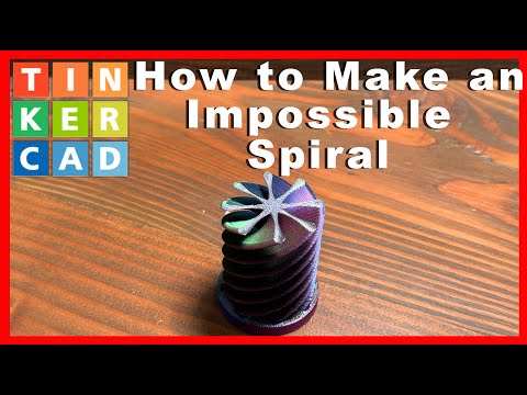 Learn How to Make this Impossible Spiral in Tinkercad