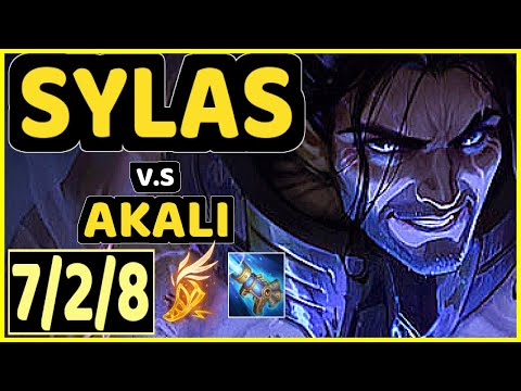 GREVTHAR (SYLAS) vs AKALI - 7/2/8 KDA MID GAMEPLAY - BR Ranked GRANDMASTER