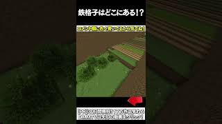 【マイクラ】鉄格子はどこにある！？ #マイクラ #マインクラフト #逃走中  #shorts