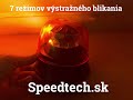 LED maják oranžový 12/24V - magnetický 10x 1,8W LED / ECE R65/R10 (144x131mm) - Video Youtube