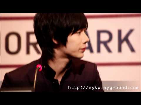 110603 KIMCHI Press Conference - X5 Haewon Speaking Russian