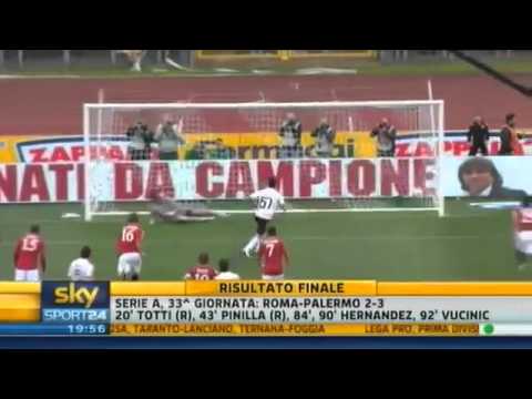Ampia sintesi Roma VS Palermo 2-3 Highlights HD 33° Giornata