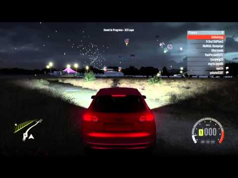 Forza Horizon 2 Demo night light-show multiplayer gameplay