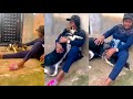 SEE WHAT NOLLYWOOD ACTRESS, BIOLA ADEKUNLE, IS DOING WITH DOG