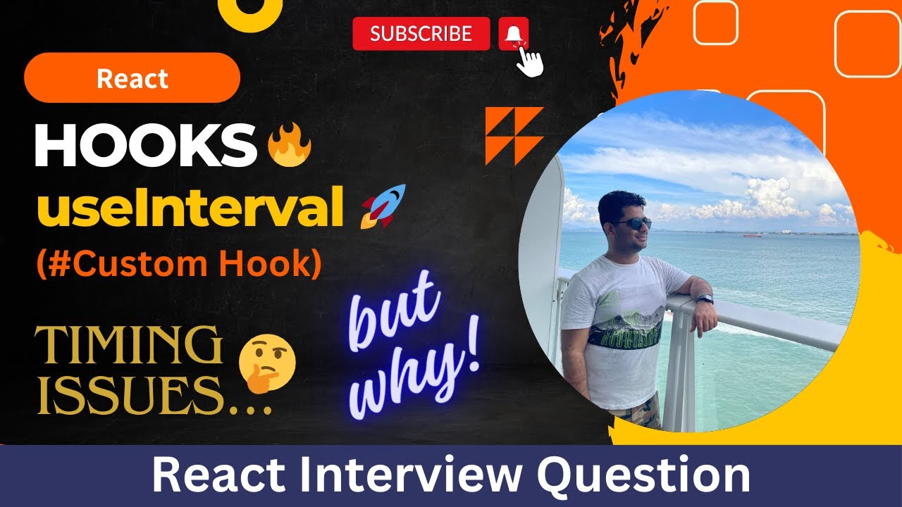 React useInterval custom hook | Timing and State issues with setInterval | React Machine Coding
