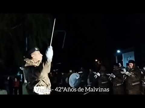 Vigilia 42 Años de Malvinas. Sarmiento, Chubut
