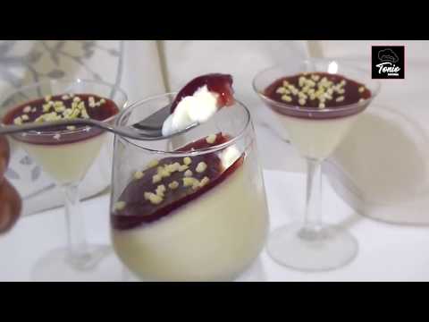 Panacota, Panna cotta | Flan de Nata, flan sin huevo | Postre sin horno #297#