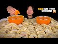 100 BUFF MOMO EATING CHALLENGE😱WITH SPICY JHOL🥵🔥| FAIL OR PASS | #mukbang #food # challenge