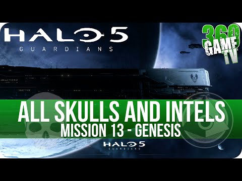 Halo 5 Guardians All Skull and Intel Locations Mission 13 Genesis (All Collectibles Guide Part 13)