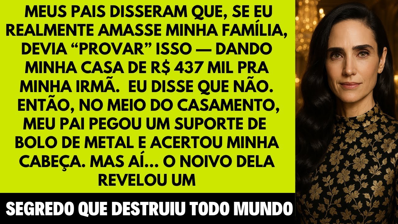 My father attacked me at my sister's wedding after I refused to give her my 400k house
