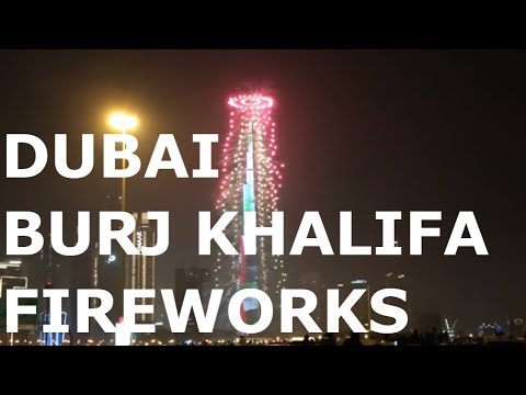 Dubai Burj Khalifa New Year Fireworks 2019 | Dubai New Year's Eve 2019 @Dubai Mall
