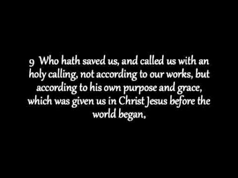 2nd Timothy Chapter 1 KJV AV Read Along